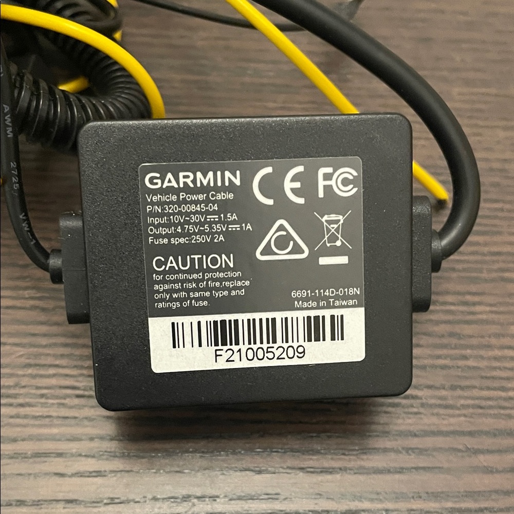 Garmin Vehicle Power Cable F21005209